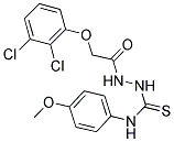 1-(2-(2,3-DICHLOROPHENOXY)ACETYL)-4-(4-METHOXYPHENYL)THIOSEMICARBAZIDE Struktur