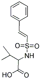 3-METHYL-2-([[(E)-2-PHENYLVINYL]SULFONYL]AMINO)BUTANOIC ACID Struktur