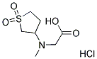 [(1,1-DIOXIDOTETRAHYDROTHIEN-3-YL)(METHYL)AMINO]ACETIC ACID HYDROCHLORIDE Struktur