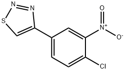 4-(4-CHLORO-3-NITROPHENYL)-1,2,3-THIADIAZOLE Struktur