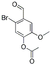 4-ACETOXY-2-BROMO-5-METHOXYBENZALDEHYDE Struktur