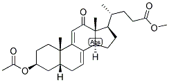 7,9(11)5BETA-CHOLADIENIC ACID-3BETA-OL-12-ONE METHYL ESTER 3-ACETATE Struktur