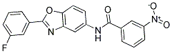 N-[2-(3-FLUORO-PHENYL)-BENZOOXAZOL-5-YL]-3-NITRO-BENZAMIDE Struktur