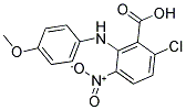 6-CHLORO-2-(4-METHOXYANILINO)-3-NITROBENZOIC ACID Struktur