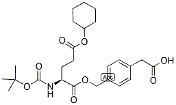 BOC-L-GLU(OCHX)-O-CH2-PHI-CH2-COOH Struktur