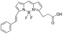 4,4-DIFLUORO-5-STYRYL-4-BORA-3A,4A-DIAZA-S-INDACENE-3-PROPIONIC ACID Struktur