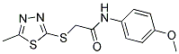 N-(4-METHOXYPHENYL)-2-(3-METHYL(2,4,5-THIADIAZOLYLTHIO))ETHANAMIDE Struktur