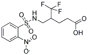 5,5,5-TRIFLUORO-4-(([(2-NITROPHENYL)SULFONYL]AMINO)METHYL)PENTANOIC ACID Struktur