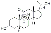 5-BETA-PREGNAN-3-ALPHA, 20-ALPHA-DIOL-11-ONE Struktur