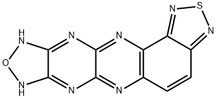 6,12-DIHYDRO[1,2,5]OXADIAZOLO[3',4':5,6]PYRAZINO[2,3-B][1,2,5]THIADIAZOLO[3,4-F]QUINOXALINE Struktur