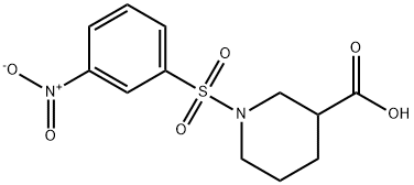 1-(3-NITRO-BENZENESULFONYL)-PIPERIDINE-3-CARBOXYLIC ACID Struktur