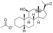 5-BETA-PREGNAN-3-ALPHA, 11-BETA-DIOL-20-ONE 3-ACETATE Struktur