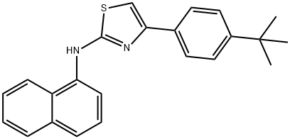 (4-(4-(TERT-BUTYL)PHENYL)(2,5-THIAZOLYL))-1-NAPHTHYLAMINE Struktur