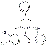 2,10-DIAZA-9-(3,4-DICHLOROPHENYL)-5-PHENYLTRICYCLO[9.4.0.0(3,8)]PENTADECA-1(15),3(8),11(12),13-TETRAEN-7-ONE Struktur