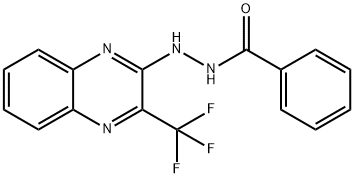 N'-[3-(TRIFLUOROMETHYL)-2-QUINOXALINYL]BENZENECARBOHYDRAZIDE Struktur