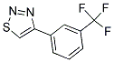 4-[3-(TRIFLUOROMETHYL)PHENYL]-1,2,3-THIADIAZOLE Struktur