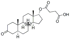 5-ALPHA-ANDROSTAN-17-ALPHA-OL-3-ONE HEMISUCCINATE Struktur