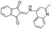 2-(((2-METHYL-4-QUINOLYL)AMINO)METHYLENE)INDANE-1,3-DIONE Struktur