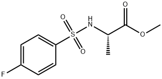 METHYL 2-([(4-FLUOROPHENYL)SULFONYL]AMINO)PROPANOATE Struktur