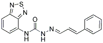 (1E,2E)-3-PHENYLACRYLALDEHYDE N-2,1,3-BENZOTHIADIAZOL-4-YLSEMICARBAZONE Struktur