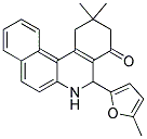 2,2-DIMETHYL-5-(5-METHYLFURAN-2-YL)-2,3,5,6-TETRAHYDROBENZO[A]PHENANTHRIDIN-4(1H)-ONE Struktur