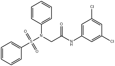 N-(3,5-DICHLOROPHENYL)-2-[(PHENYLSULFONYL)ANILINO]ACETAMIDE Struktur