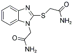 2-([1-(2-AMINO-2-OXOETHYL)-1H-BENZIMIDAZOL-2-YL]THIO)ACETAMIDE Struktur