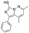 2,4-DIMETHYL-5-PHENYLIMIDAZO[1,5-B]PYRIDAZINE-7-THIOL Struktur