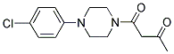 1-[4-(4-CHLOROPHENYL)PIPERAZINO]-1,3-BUTANEDIONE Struktur