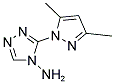 3-(3,5-DIMETHYL-1H-PYRAZOL-1-YL)-4H-1,2,4-TRIAZOL-4-AMINE Struktur