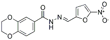 N'-[(1E)-(5-NITRO-2-FURYL)METHYLENE]-2,3-DIHYDRO-1,4-BENZODIOXINE-6-CARBOHYDRAZIDE Struktur