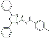 2-(3,5-DIPHENYL-4,5-DIHYDRO-1H-PYRAZOL-1-YL)-4-(4-METHYLPHENYL)-1,3-THIAZOLE Struktur