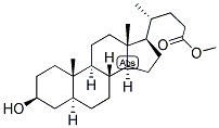 5-ALPHA-CHOLANIC ACID-3-BETA-OL METHYL ESTER Struktur