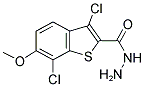 3,7-DICHLORO-6-METHOXY-BENZO[B]THIOPHENE-2-CARBOXYLIC ACID HYDRAZIDE Struktur