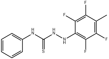 1-(2,3,5,6-TETRAFLUORO-4-METHYLPHENYL)-4-PHENYLTHIOSEMICARBAZIDE Struktur