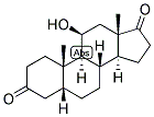 11-BETA-HYDROXYETIOCHOLAN 3,17-DIONE Struktur