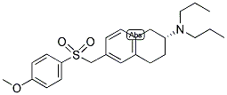 (+)-(2R)-1,2,3,4-TETRAHYDRO-6-[[(4-METHOXYPHENYL)SULFONYL]METHYL]-N,N-DIPROPYL-2-NAPHTHALENAMINE Struktur