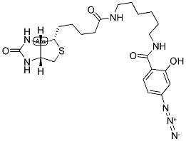 1-[4-AZIDOSALICYLAMIDO]-6-[BIOTINAMIDO]-HEXANE Struktur