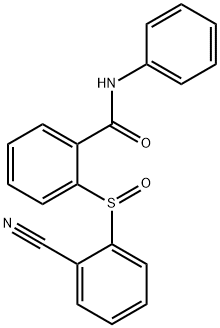 2-[(2-CYANOPHENYL)SULFINYL]-N-PHENYLBENZENECARBOXAMIDE Struktur