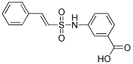 3-(([(E)-2-PHENYLVINYL]SULFONYL)AMINO)BENZOIC ACID Struktur