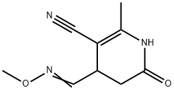 4-[(METHOXYIMINO)METHYL]-2-METHYL-6-OXO-1,4,5,6-TETRAHYDRO-3-PYRIDINECARBONITRILE Struktur