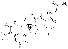 BOC-CYS(ACM)-PRO-LEU-GLY-NH2 Struktur