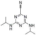 4,6-BIS(ISOPROPYLAMINO)-1,3,5-TRIAZINE-2-CARBONITRILE Struktur