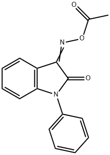 3-[(ACETYLOXY)IMINO]-1-PHENYL-1,3-DIHYDRO-2H-INDOL-2-ONE Struktur