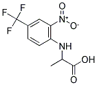 2-(2-NITRO-4-TRIFLUOROMETHYL-PHENYLAMINO)-PROPIONIC ACID Struktur