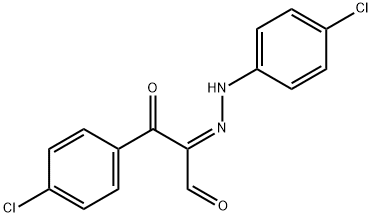 3-(4-CHLOROPHENYL)-2-[2-(4-CHLOROPHENYL)HYDRAZONO]-3-OXOPROPANAL Struktur