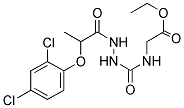 ETHYL 2-((N-(2-(2,4-DICHLOROPHENOXY)PROPANOYLAMINO)CARBAMOYL)AMINO)ACETATE Struktur