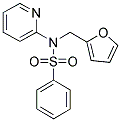 N-(2-FURYLMETHYL)-N-(2-PYRIDINYL)BENZENESULFONAMIDE Struktur