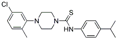 (4-(5-CHLORO-2-METHYLPHENYL)PIPERAZINYL)((4-(METHYLETHYL)PHENYL)AMINO)METHANE-1-THIONE Struktur