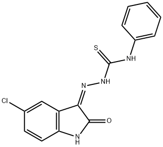 5-CHLOROISATIN, 3-(4-PHENYLTHIOSEMICARBAZIDE) Struktur